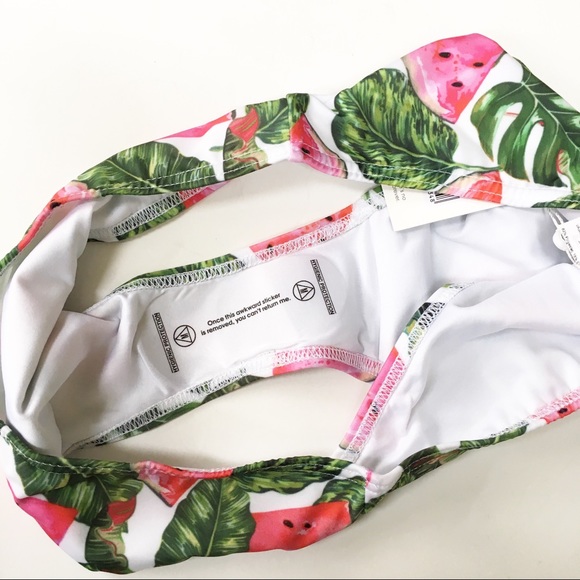 ASOS Fruit Print Missguided Bikini Brief Watermelon 10 NWT - Picture 8 of 9